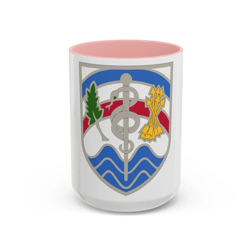 Regional Health Command Atlantic (U.S. Army) Accent Coffee Mug 15oz Pink - Go Mug Yourself
