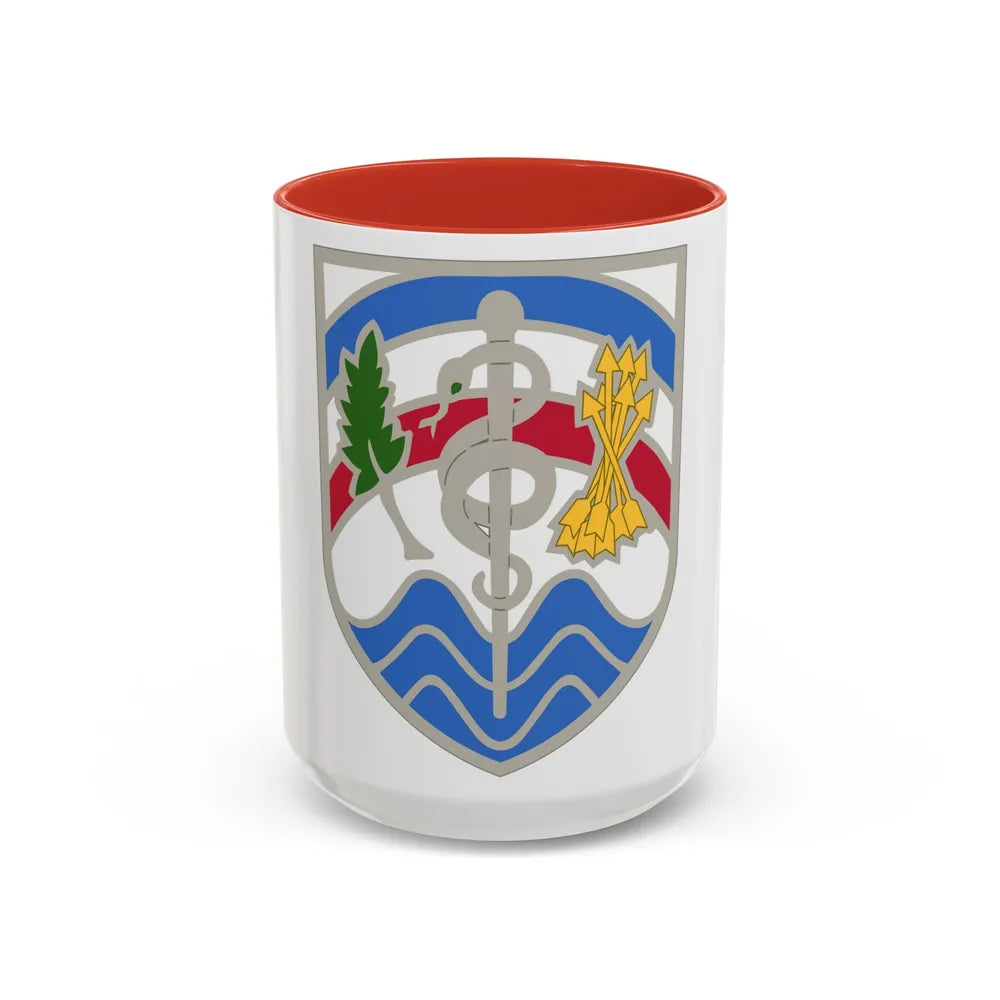 Regional Health Command Atlantic (U.S. Army) Accent Coffee Mug 15oz Red - Go Mug Yourself