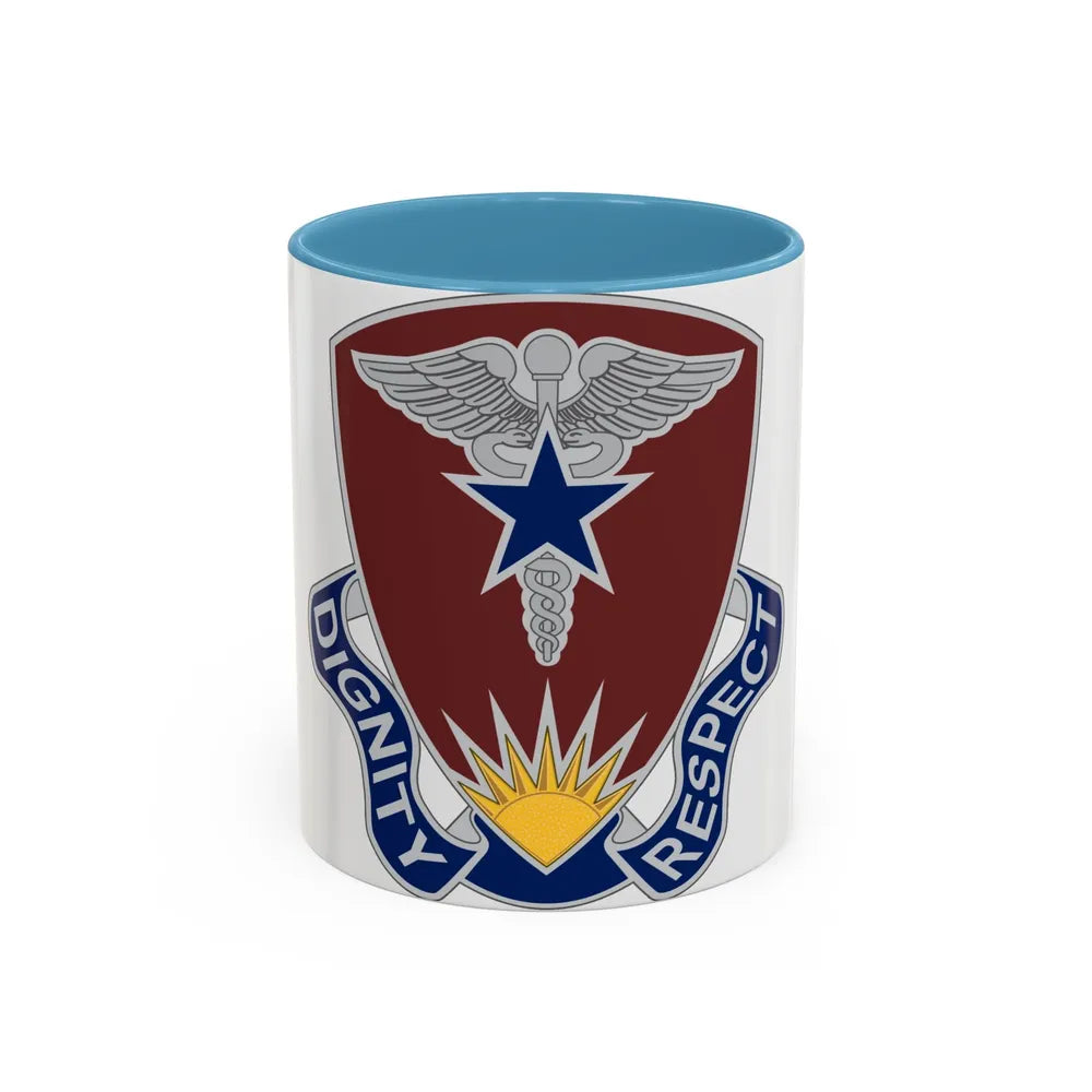Regional Health Command Europe (U.S. Army) Accent Coffee Mug 11oz Light Blue - Go Mug Yourself
