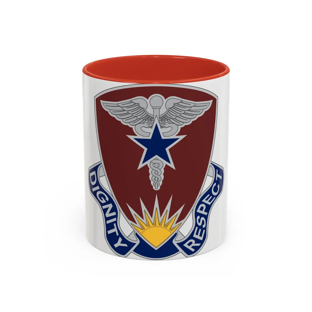 Regional Health Command Europe (U.S. Army) Accent Coffee Mug 11oz Red - Go Mug Yourself