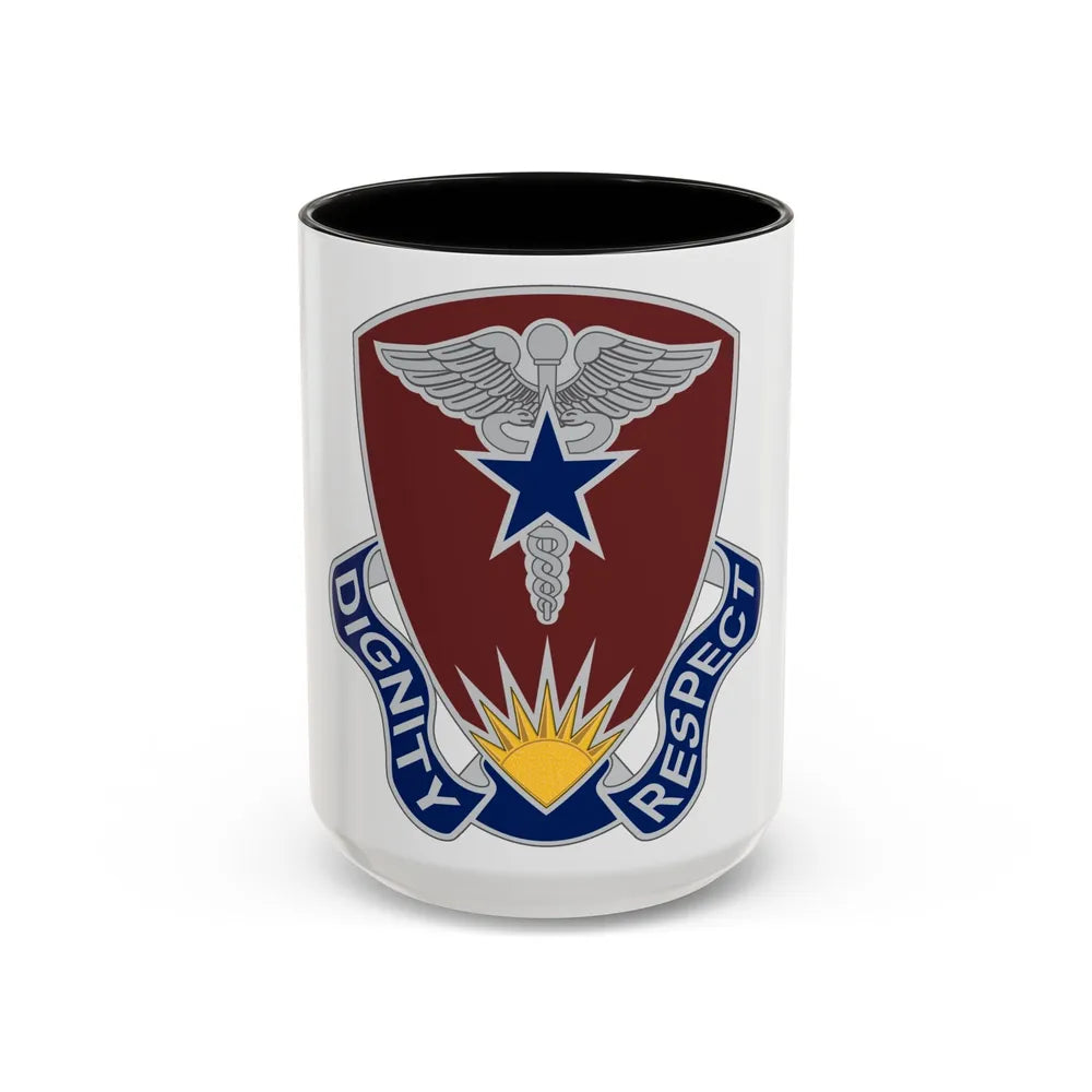 Regional Health Command Europe (U.S. Army) Accent Coffee Mug 15oz Black - Go Mug Yourself