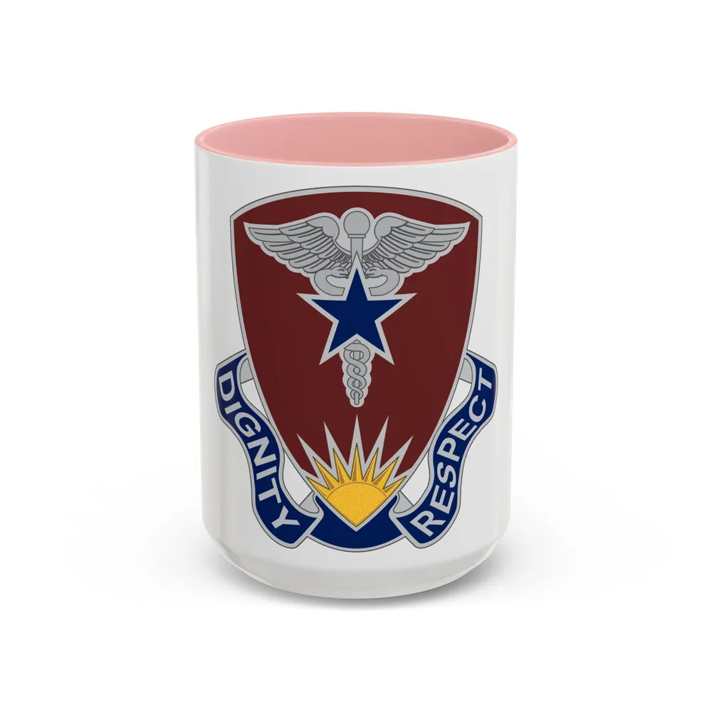 Regional Health Command Europe (U.S. Army) Accent Coffee Mug 15oz Pink - Go Mug Yourself