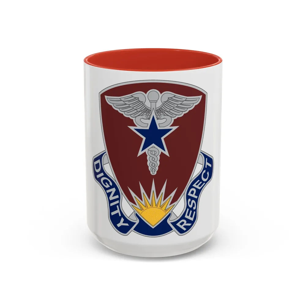 Regional Health Command Europe (U.S. Army) Accent Coffee Mug 15oz Red - Go Mug Yourself