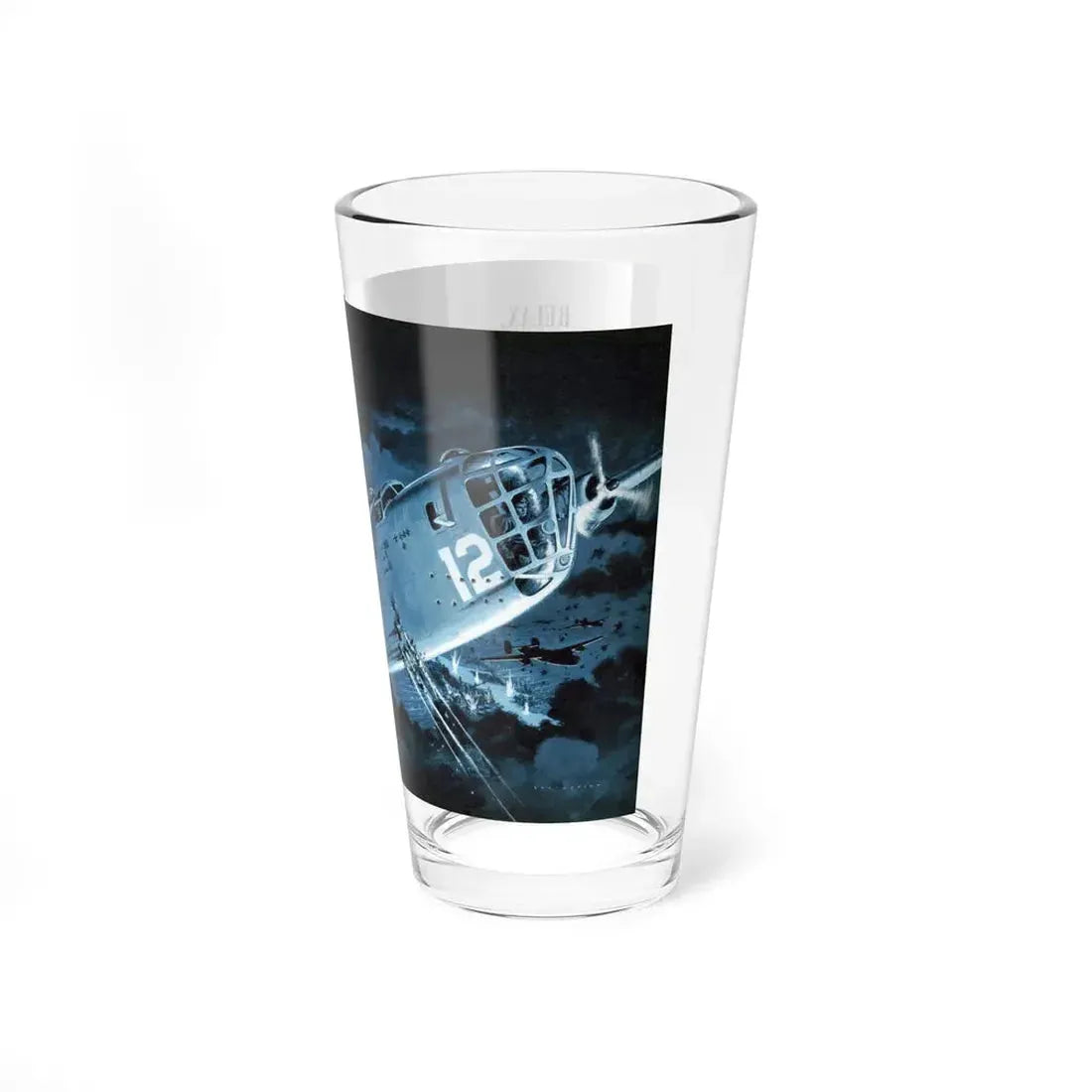 Relax, It May Never Happen, Saga magazine, December 1954 (Magazine Illustration) Pint Glass 16oz - Go Mug Yourself