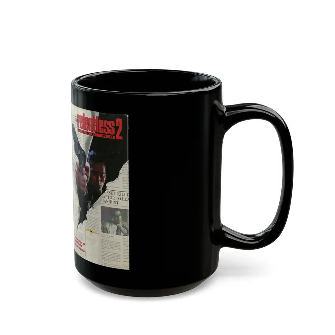 RELENTLESS 2 DEAD ON (VHS COVER) - Black Coffee Mug - Go Mug Yourself