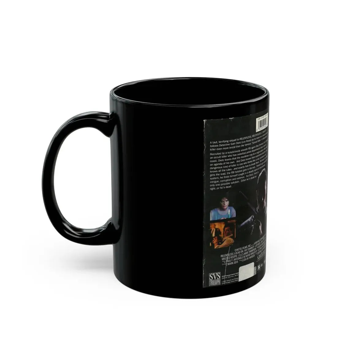 RELENTLESS 2 DEAD ON (VHS COVER) - Black Coffee Mug - Go Mug Yourself