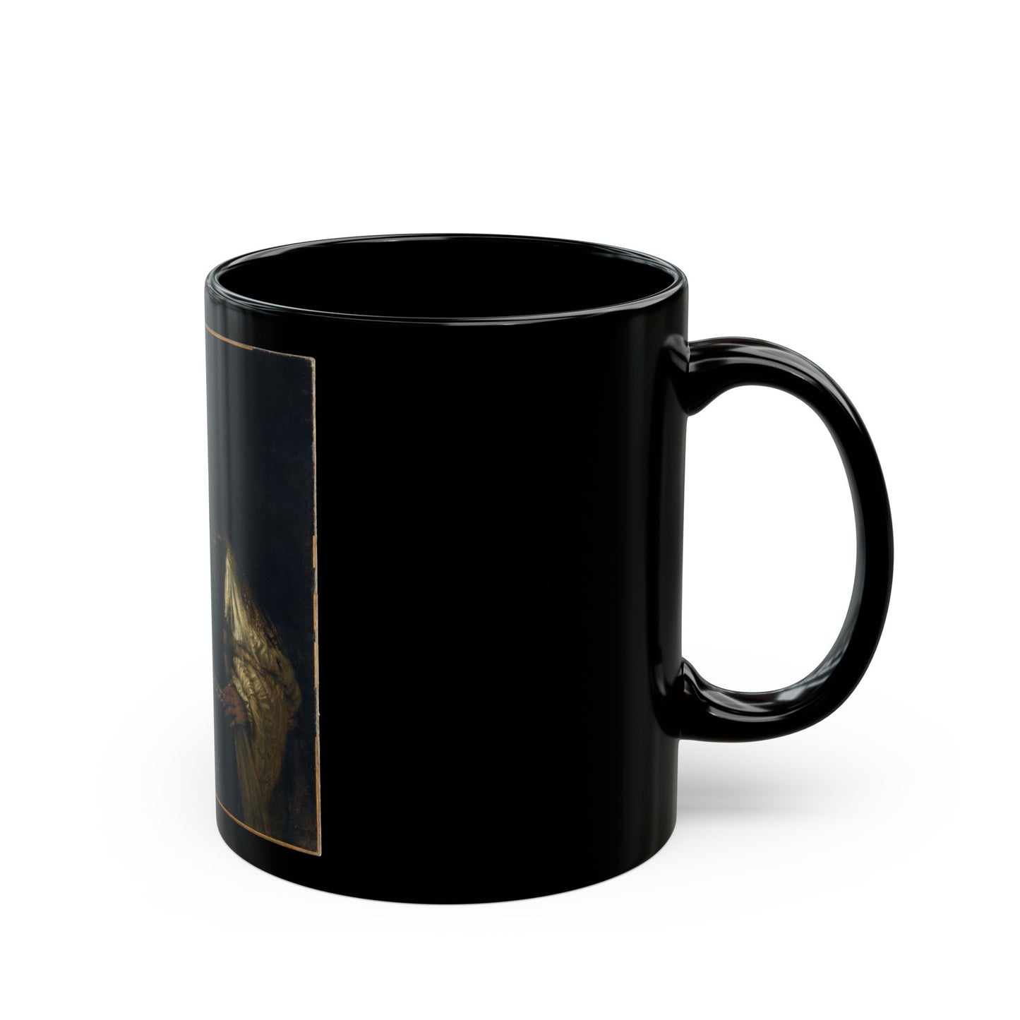 Rembrandt Aristotle with a Bust of Homer - Black Coffee Mug-Go Mug Yourself