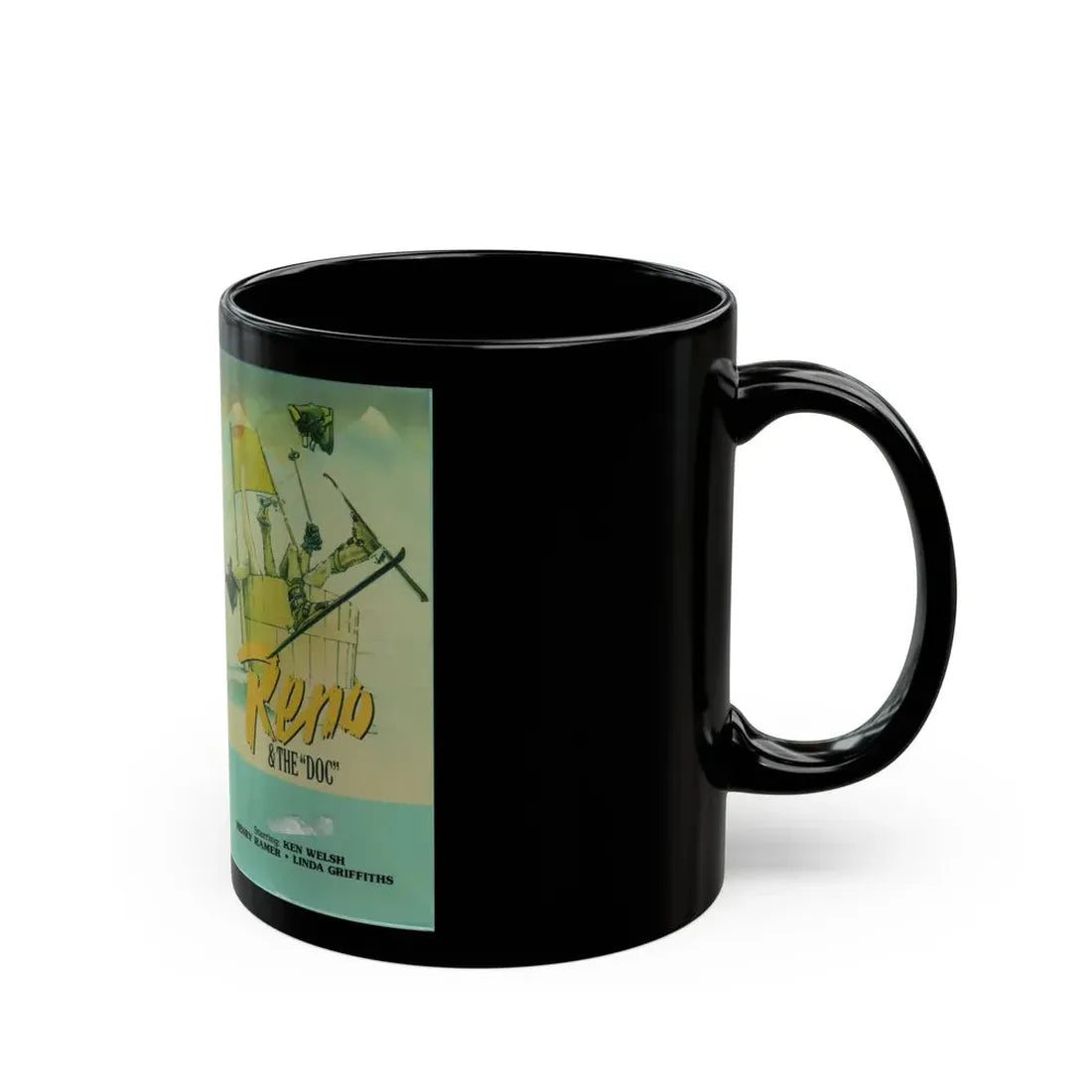 RENO AND THE DOC (VHS COVER) - Black Coffee Mug - Go Mug Yourself