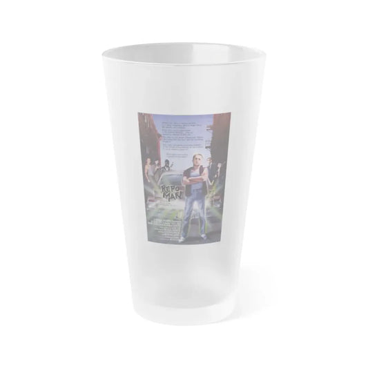 REPO MAN 1984 Movie Poster - Frosted Pint Glass 16oz 16oz Frosted - Go Mug Yourself