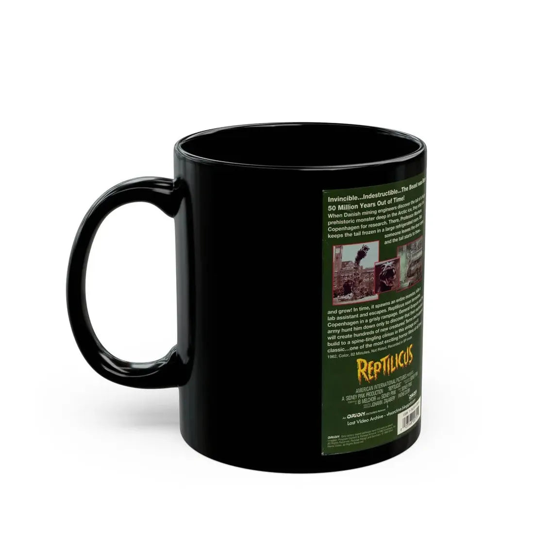 REPTILICUS (VHS COVER) - Black Coffee Mug - Go Mug Yourself