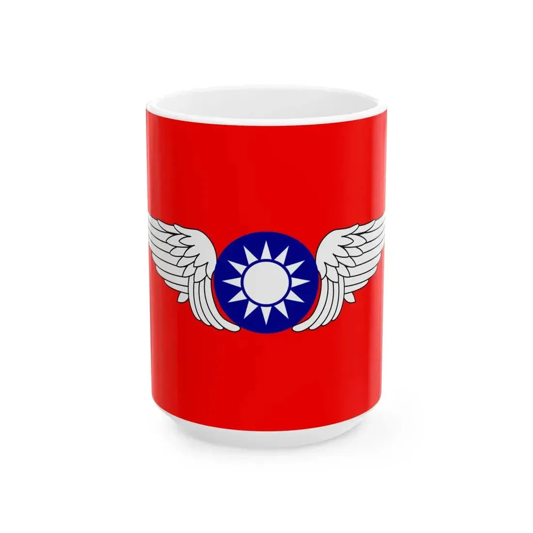 Republic of China Air Forces Flag 1937 (China) White Coffee Mug 15oz - Go Mug Yourself