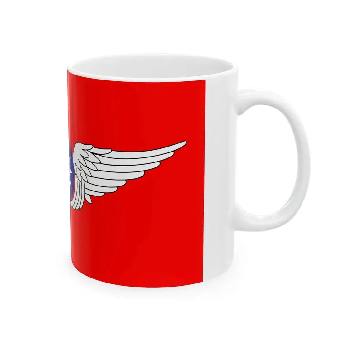 Republic of China Air Forces Flag 1937 (China) White Coffee Mug - Go Mug Yourself