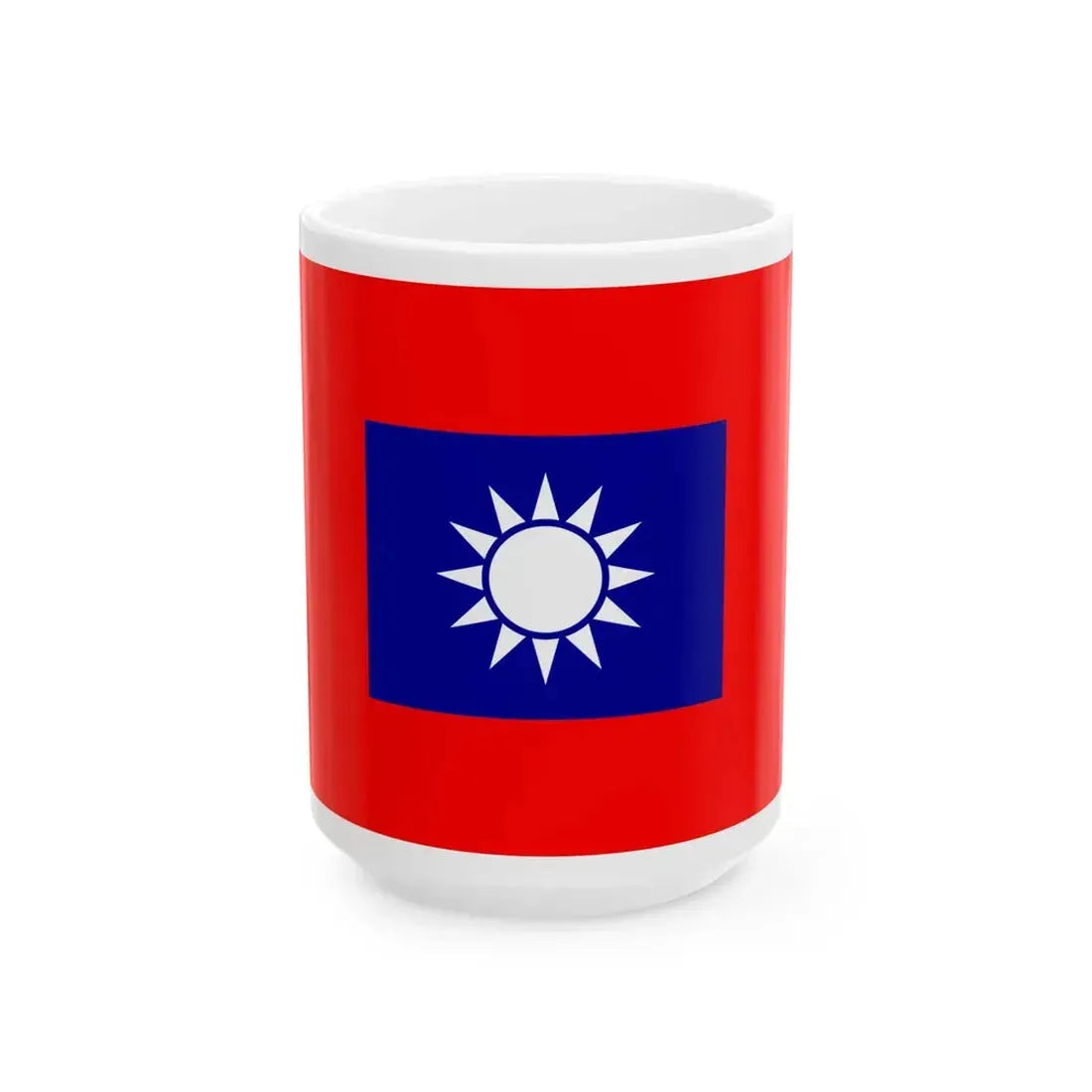Republic of China Army Flag 1934 (China) White Coffee Mug 15oz - Go Mug Yourself