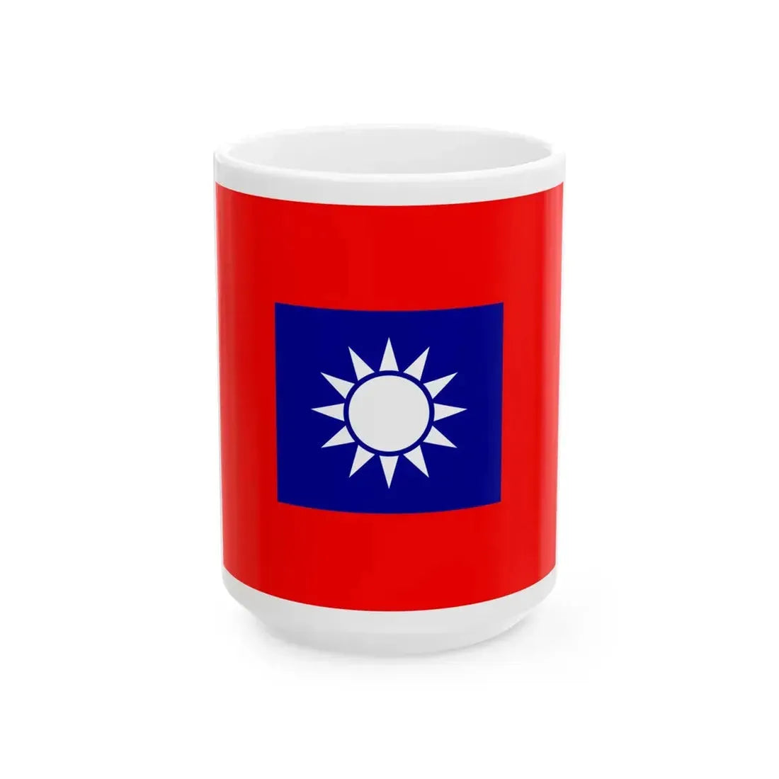 Republic of China Army Flag 1953 (China) White Coffee Mug 15oz - Go Mug Yourself