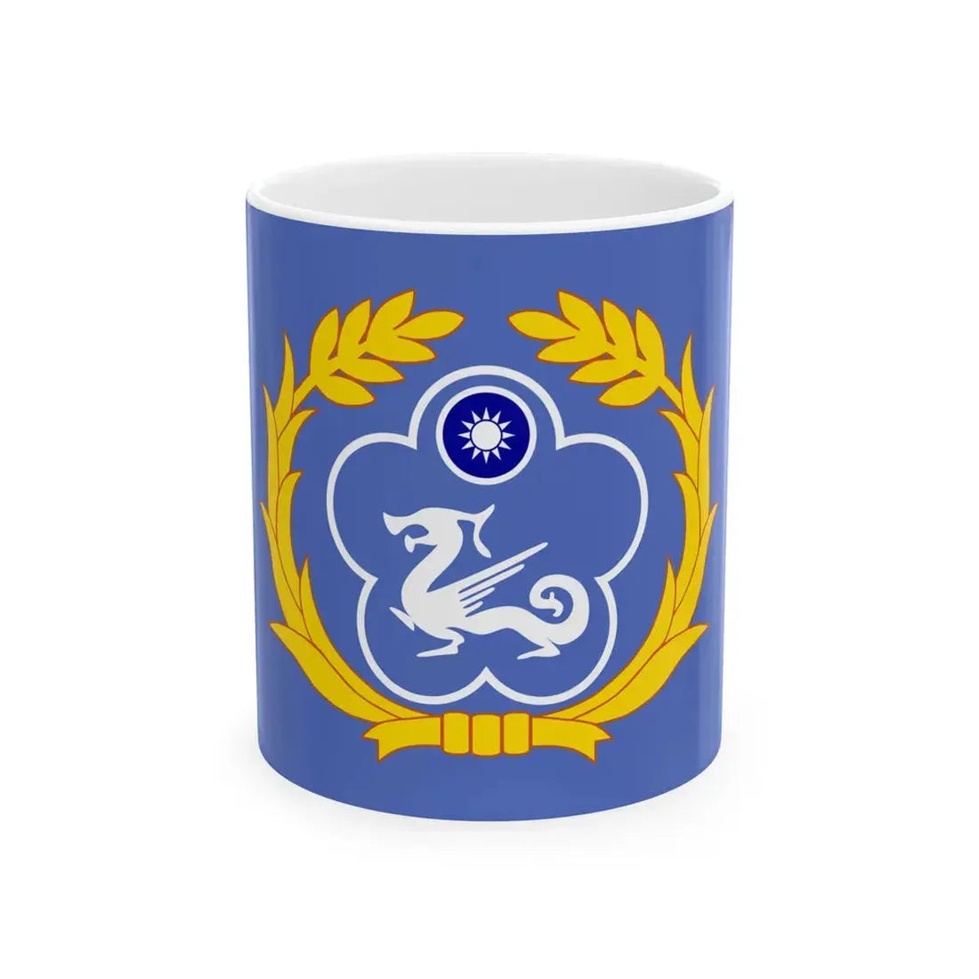 Republic of China Coast Guard ROCCG Flag (China) White Coffee Mug 11oz - Go Mug Yourself