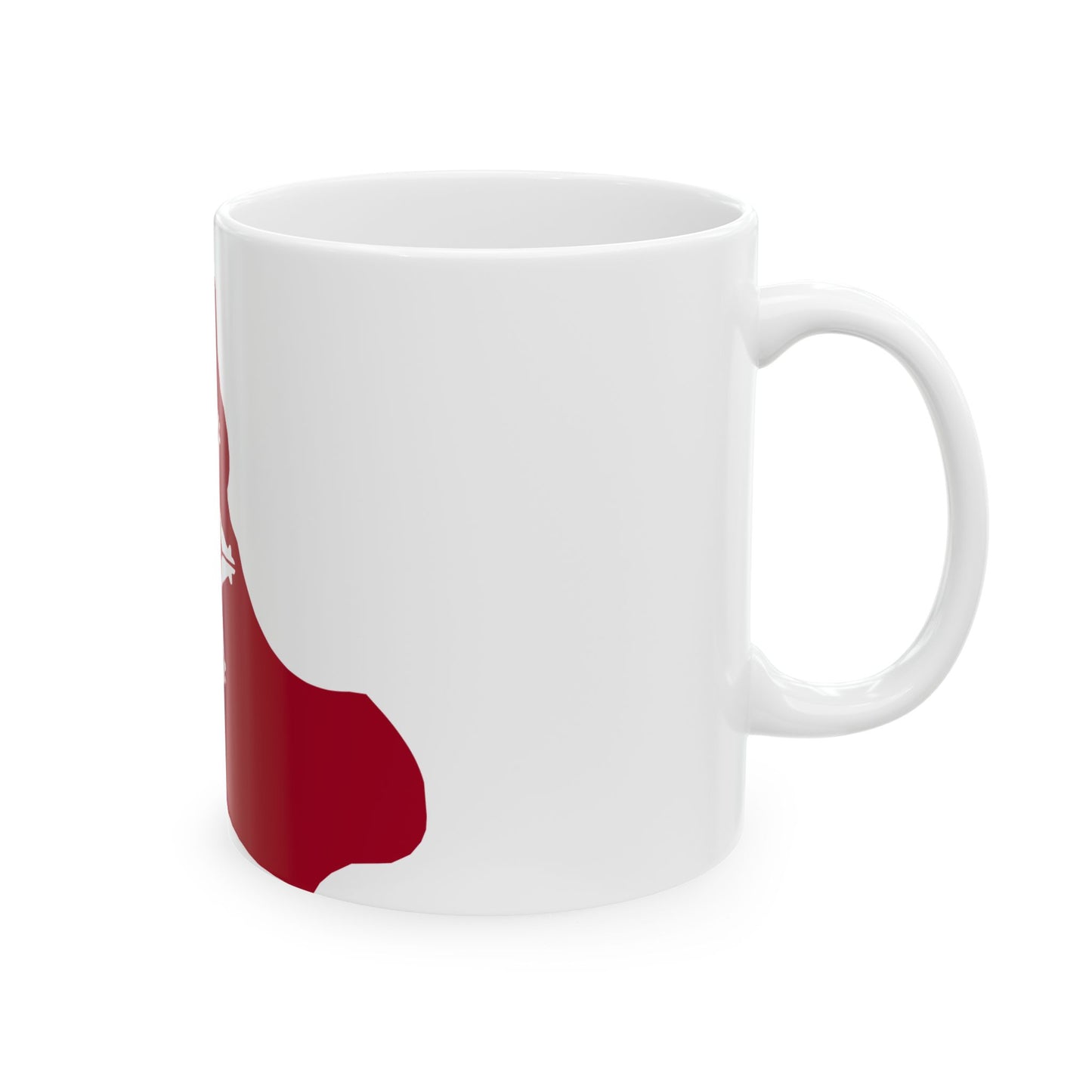 Republic of Lakotah flag map (United States) White Coffee Mug-Go Mug Yourself