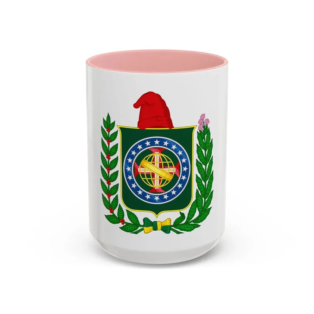 Republican Convention Brazil Emblem - Accent Coffee Mug 15oz Pink - Go Mug Yourself
