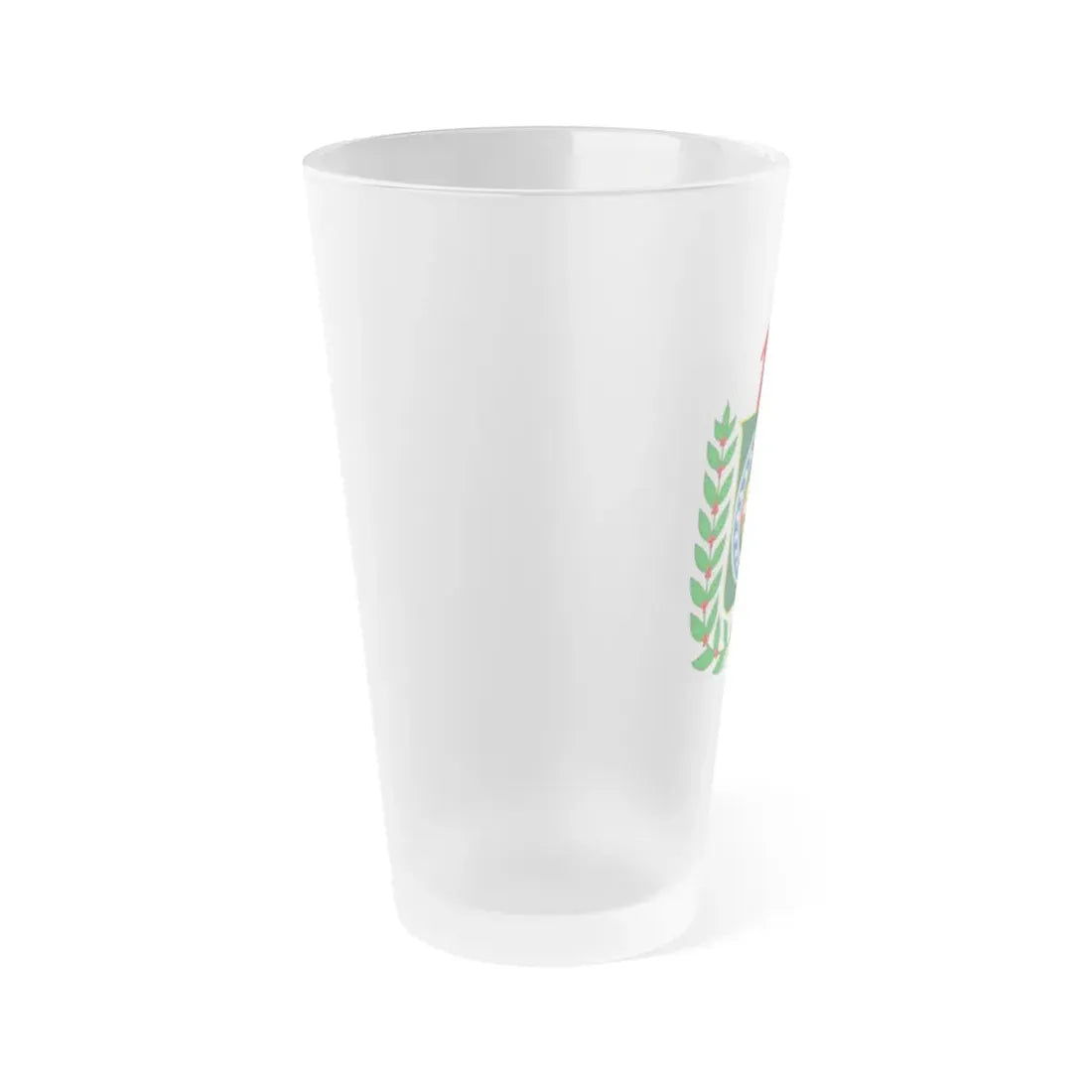 Republican Convention Brazil Emblem - Frosted Pint Glass 16oz - Go Mug Yourself