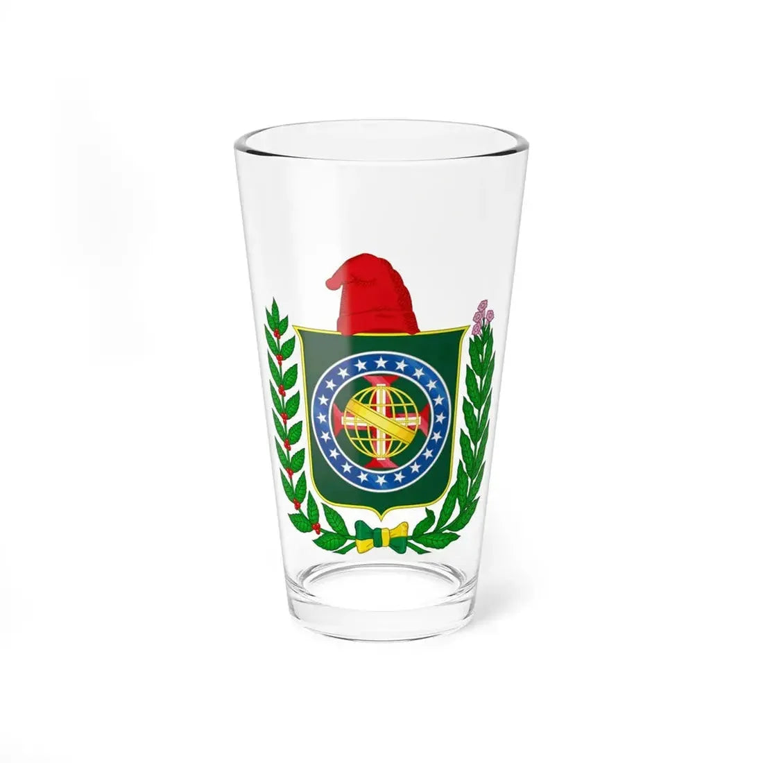 Republican Convention Brazil Emblem - Pint Glass 16oz 16oz - Go Mug Yourself