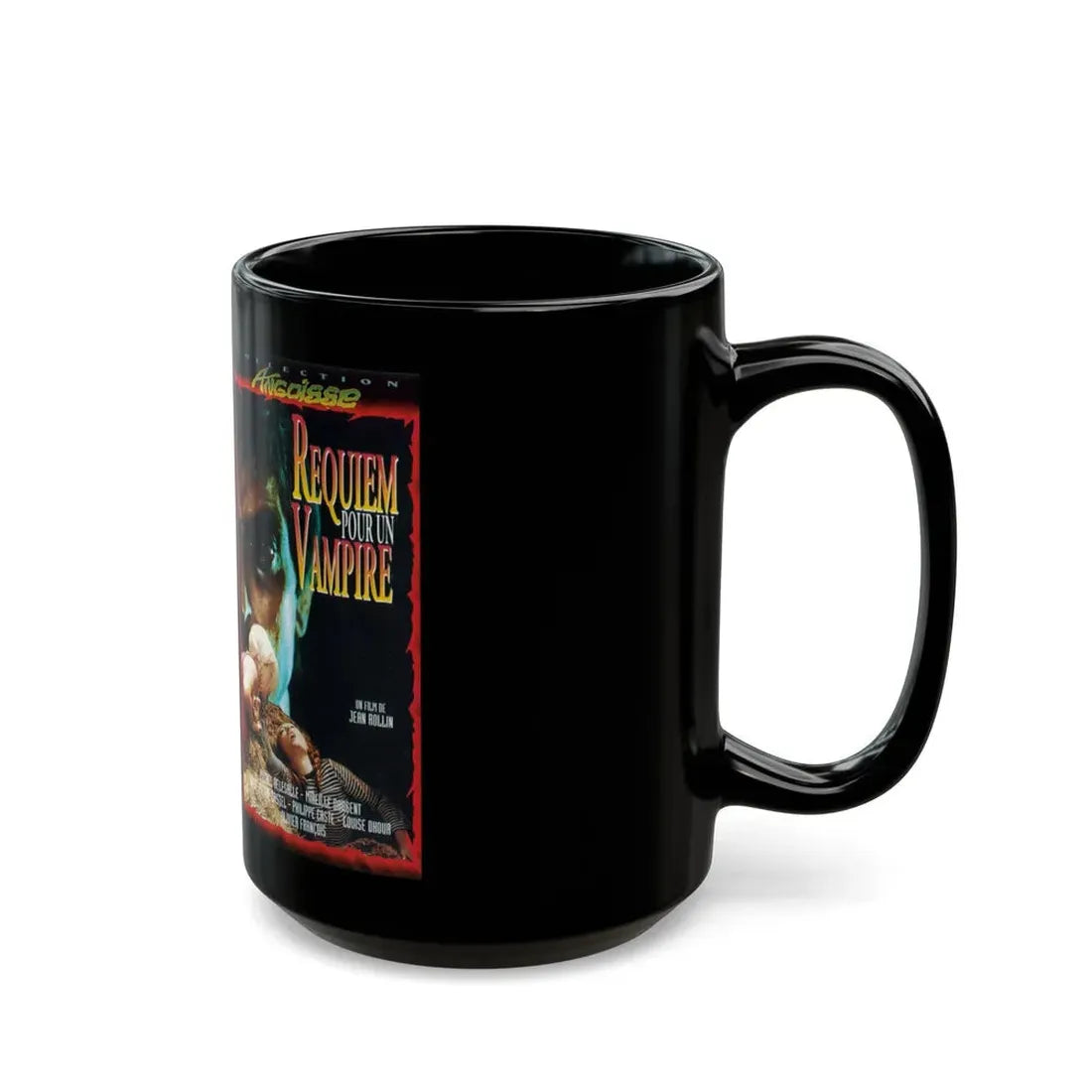 REQUIEM POUR UN VAMPIRE VERSION2 (VHS COVER) - Black Coffee Mug - Go Mug Yourself