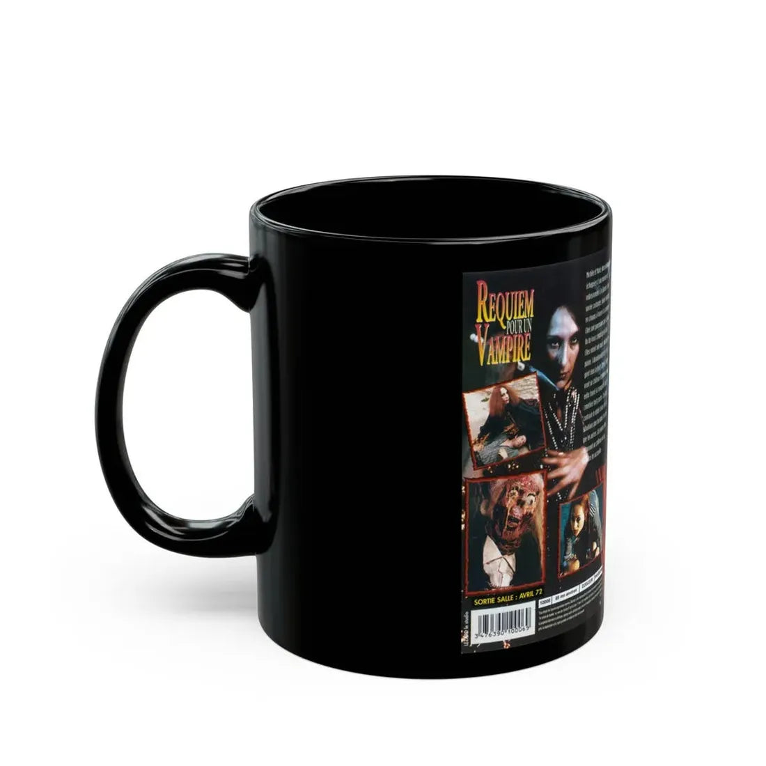 REQUIEM POUR UN VAMPIRE VERSION2 (VHS COVER) - Black Coffee Mug - Go Mug Yourself
