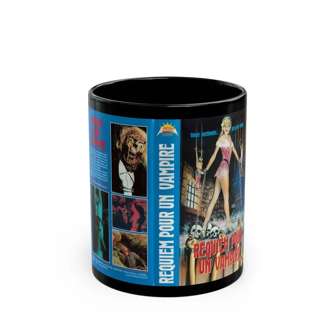 REQUIEM POUR UN VAMPIRE (VHS COVER) - Black Coffee Mug 11oz - Go Mug Yourself