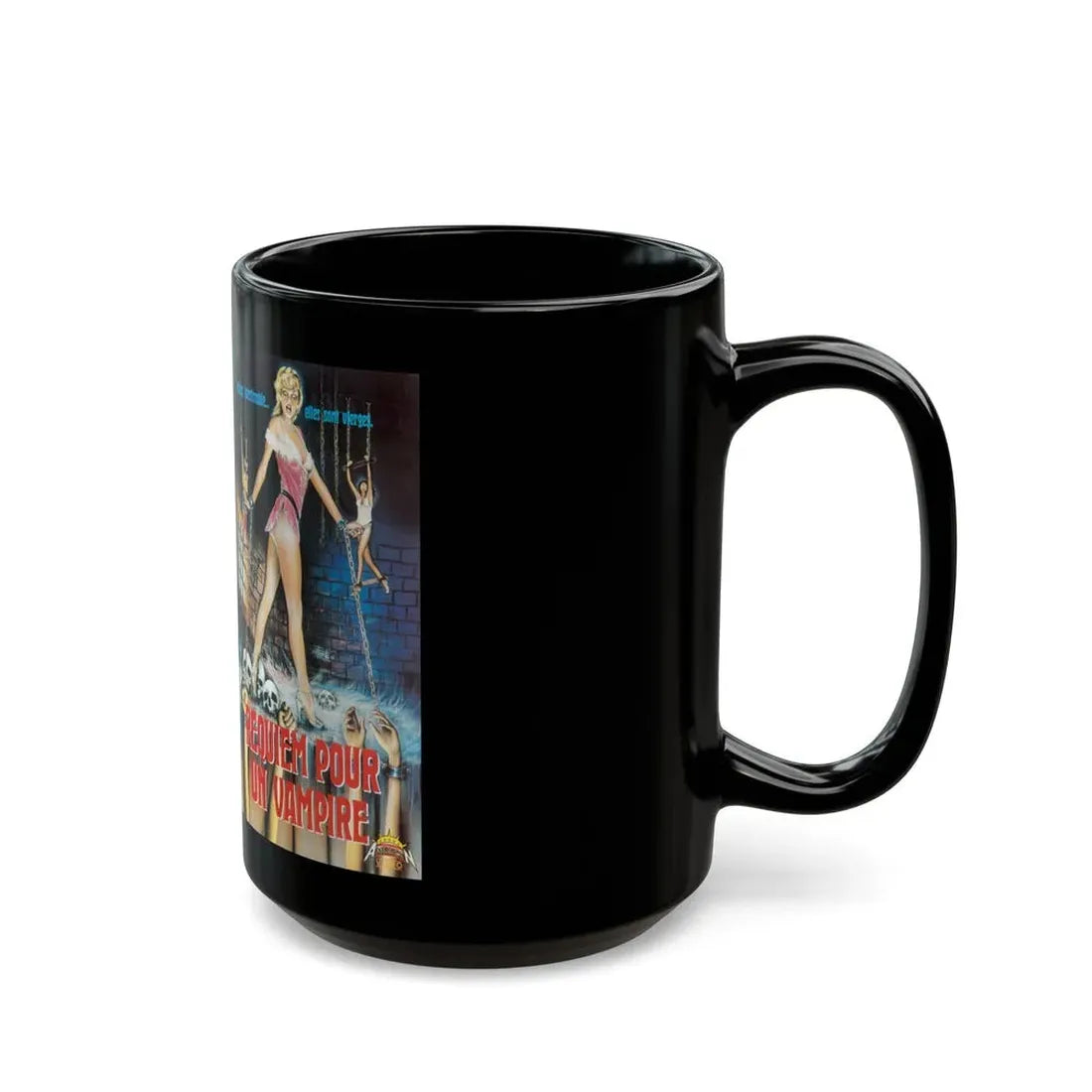 REQUIEM POUR UN VAMPIRE (VHS COVER) - Black Coffee Mug - Go Mug Yourself