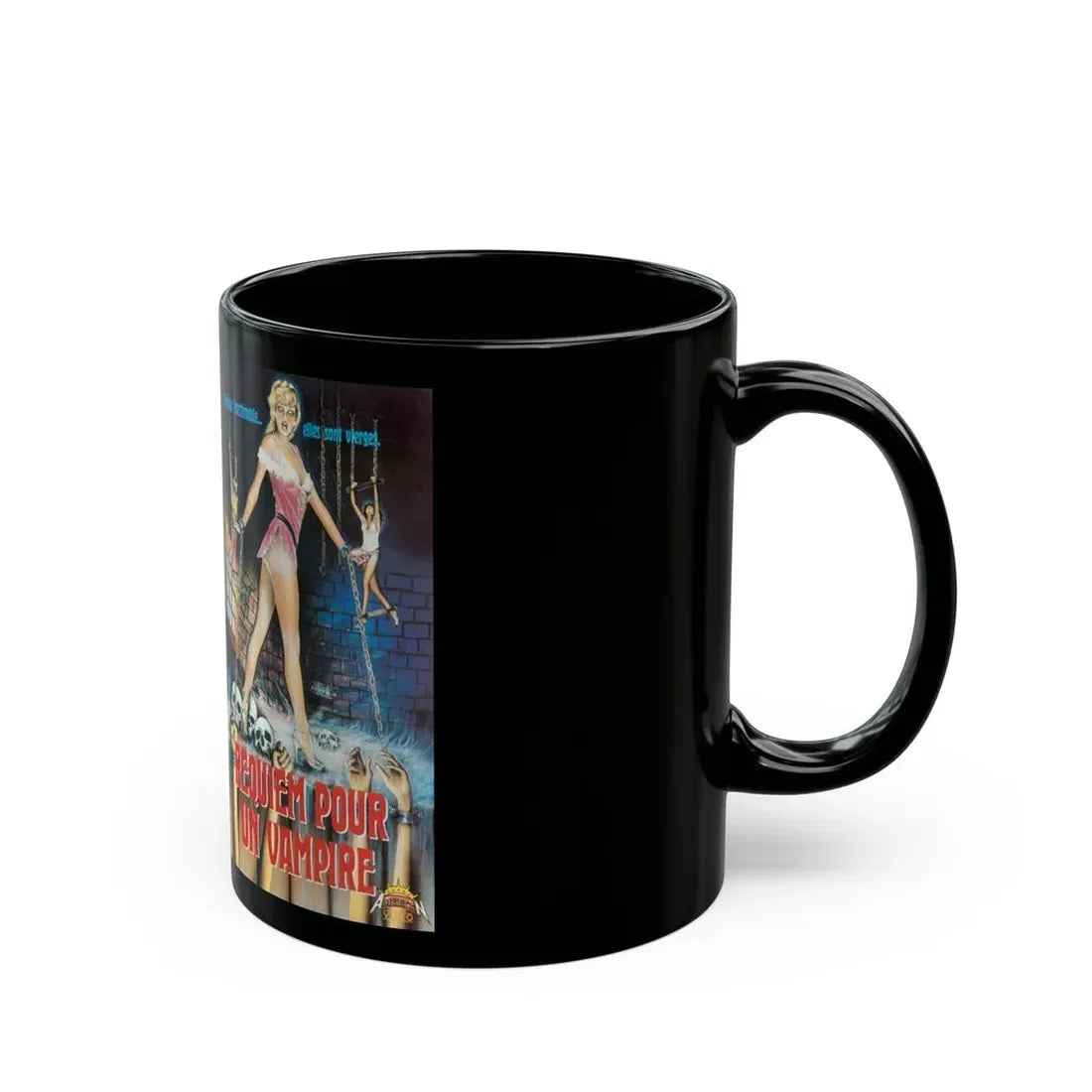 REQUIEM POUR UN VAMPIRE (VHS COVER) - Black Coffee Mug - Go Mug Yourself