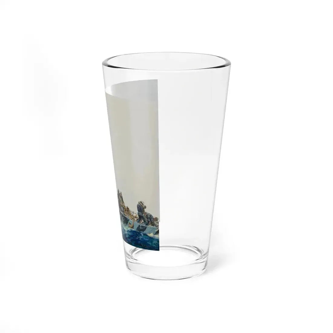 Rescue at Sea (Magazine Illustration) Pint Glass 16oz - Go Mug Yourself