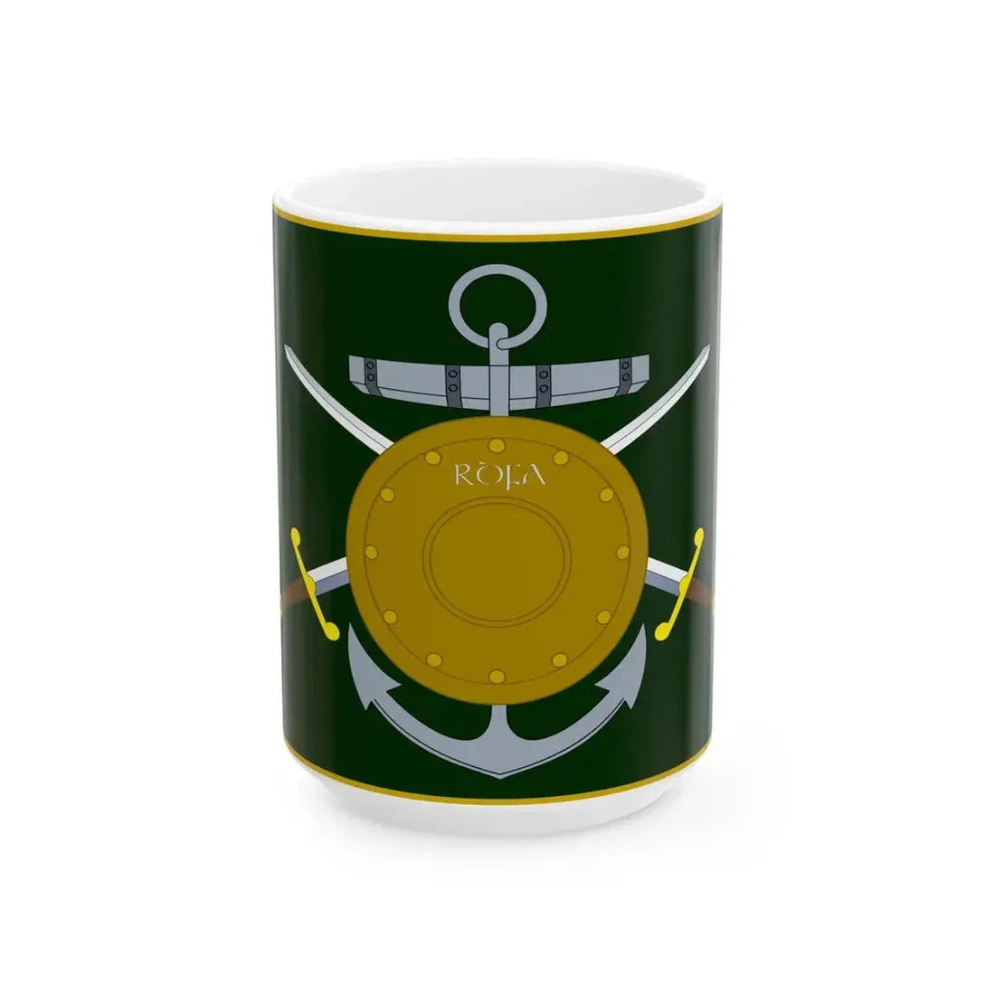 Reserve Defense Forces Association Flag Ireland (Ireland) White Coffee Mug 15oz - Go Mug Yourself