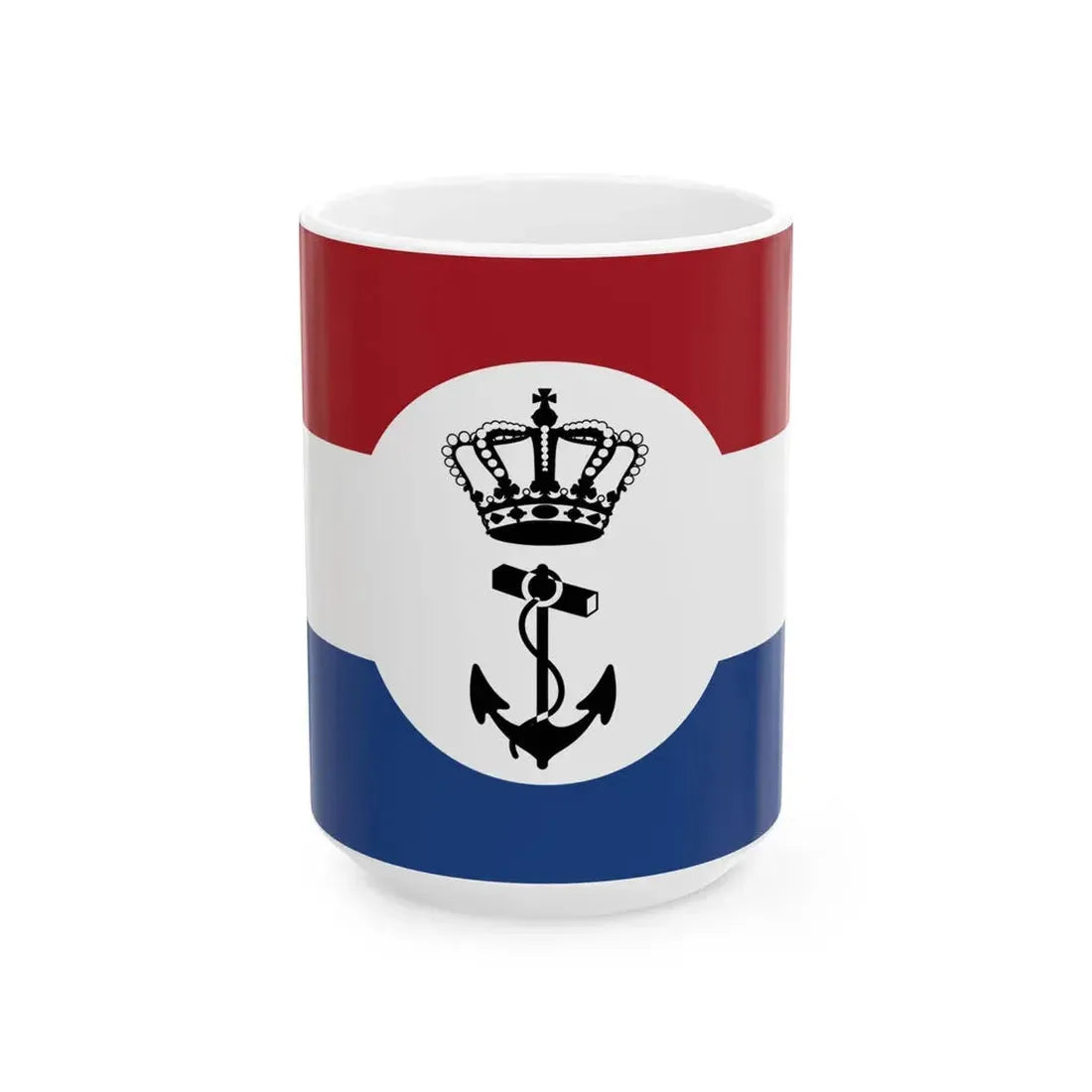Reserve marine vlag (Netherlands) White Coffee Mug 15oz - Go Mug Yourself