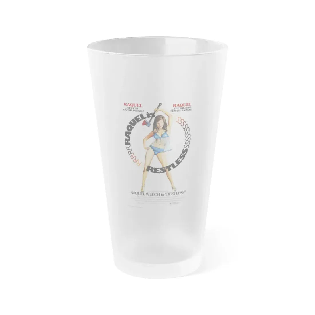 RESTLESS (THE BELOVED) 1971 Movie Poster - Frosted Pint Glass 16oz Default Title - Go Mug Yourself