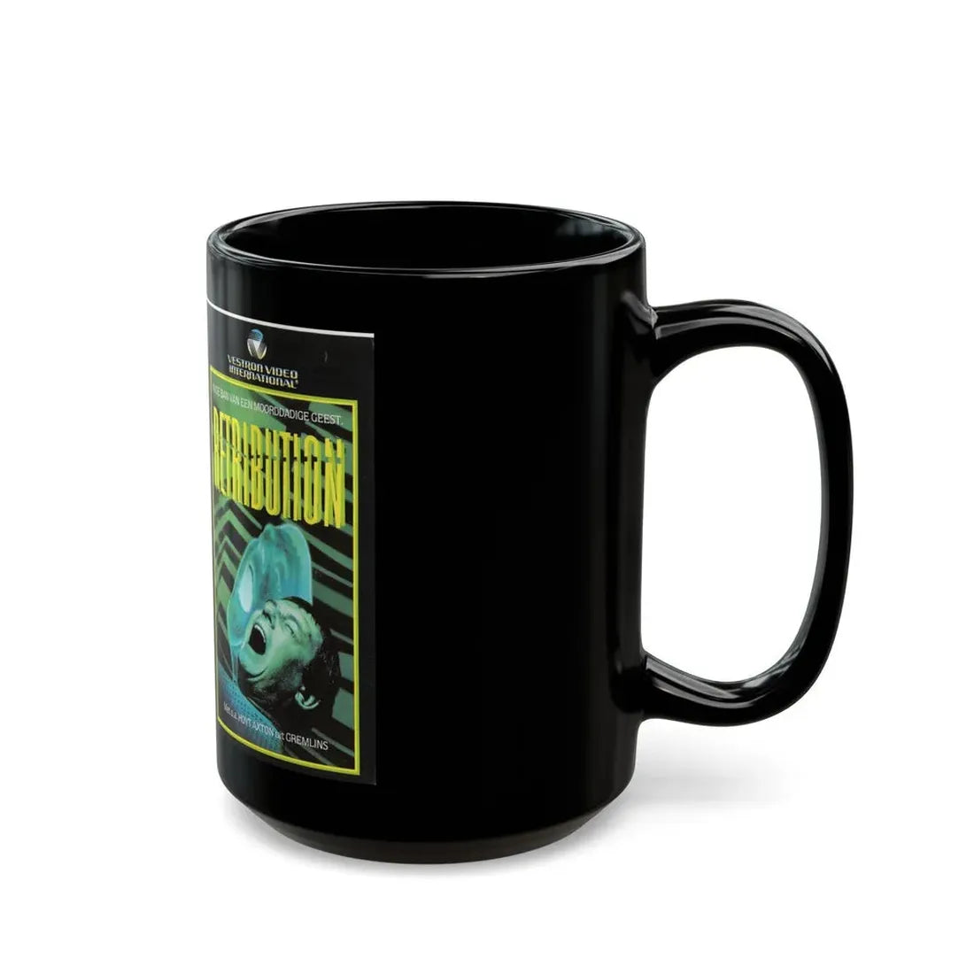 RETRIBUTION VESTRON VIDEO INTERNATIONAL 2 (VHS COVER) - Black Coffee Mug - Go Mug Yourself