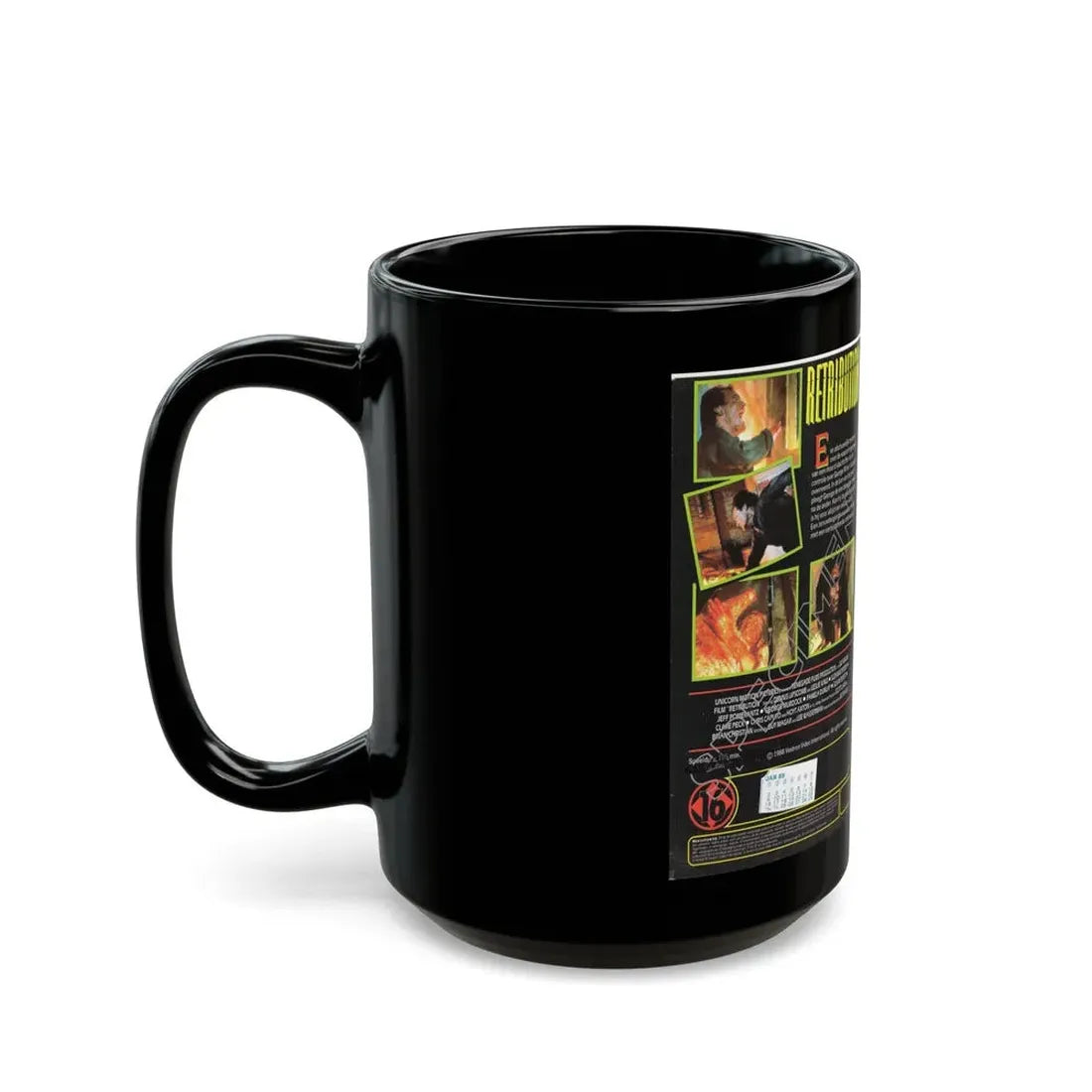 RETRIBUTION VESTRON VIDEO INTERNATIONAL 2 (VHS COVER) - Black Coffee Mug - Go Mug Yourself