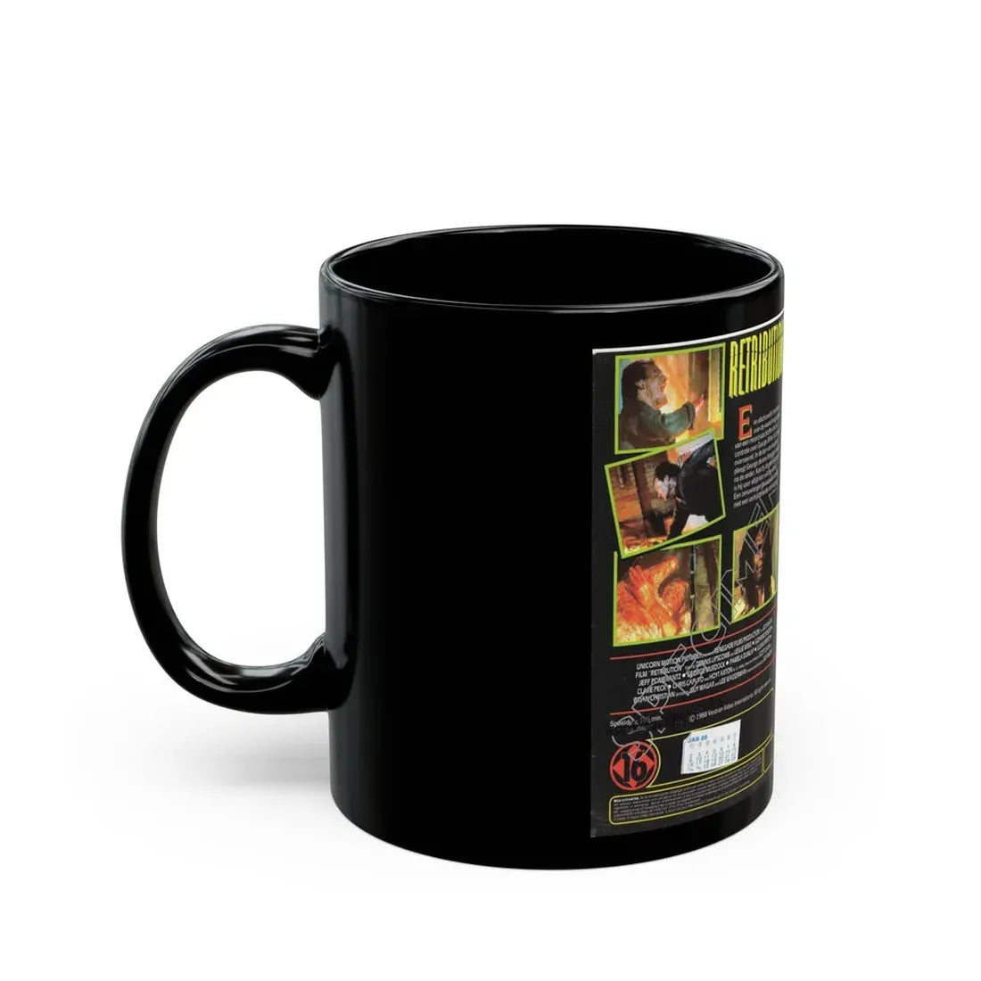 RETRIBUTION VESTRON VIDEO INTERNATIONAL 2 (VHS COVER) - Black Coffee Mug - Go Mug Yourself