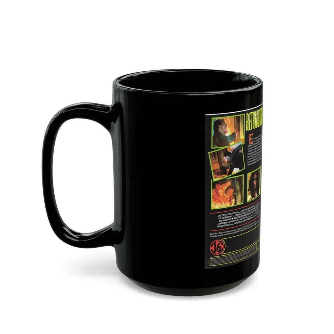 RETRIBUTION VESTRON VIDEO INTERNATIONAL 3 (VHS COVER) - Black Coffee Mug - Go Mug Yourself