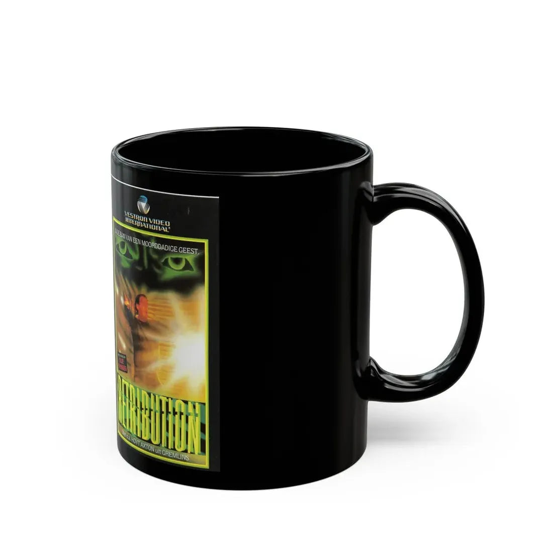 RETRIBUTION VESTRON VIDEO INTERNATIONAL 3 (VHS COVER) - Black Coffee Mug - Go Mug Yourself