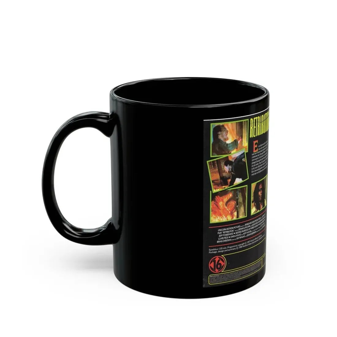RETRIBUTION VESTRON VIDEO INTERNATIONAL 3 (VHS COVER) - Black Coffee Mug - Go Mug Yourself