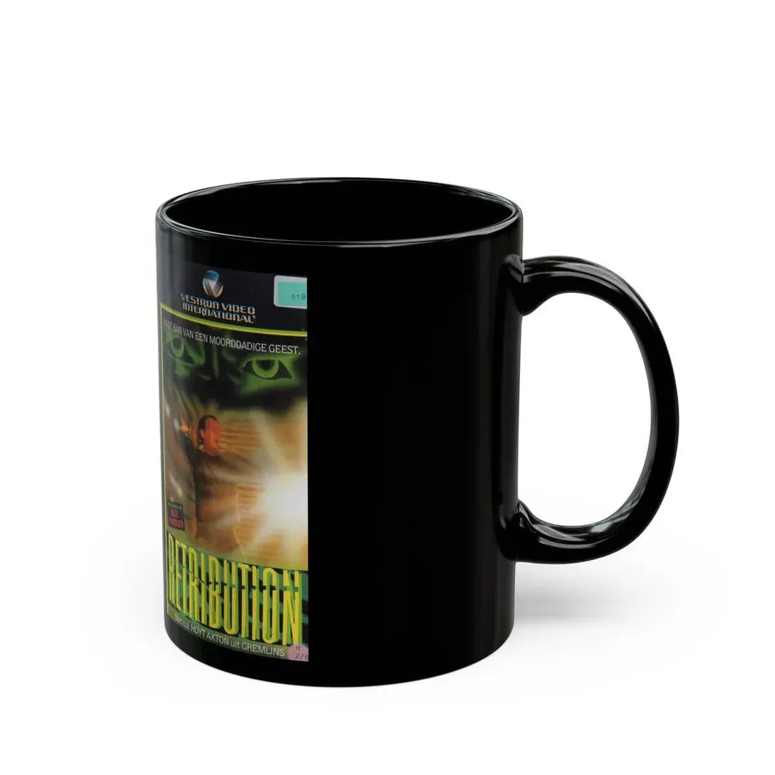 RETRIBUTION VESTRON VIDEO INTERNATIONAL (VHS COVER) - Black Coffee Mug - Go Mug Yourself