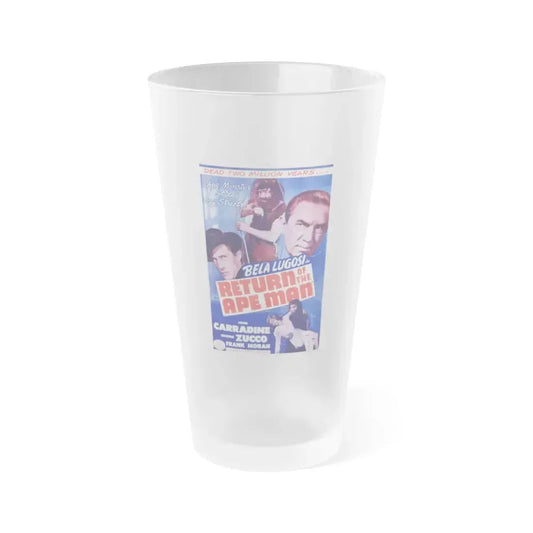 RETURN OF THE APE MAN (2) 1944 Movie Poster - Frosted Pint Glass 16oz 16oz Frosted - Go Mug Yourself