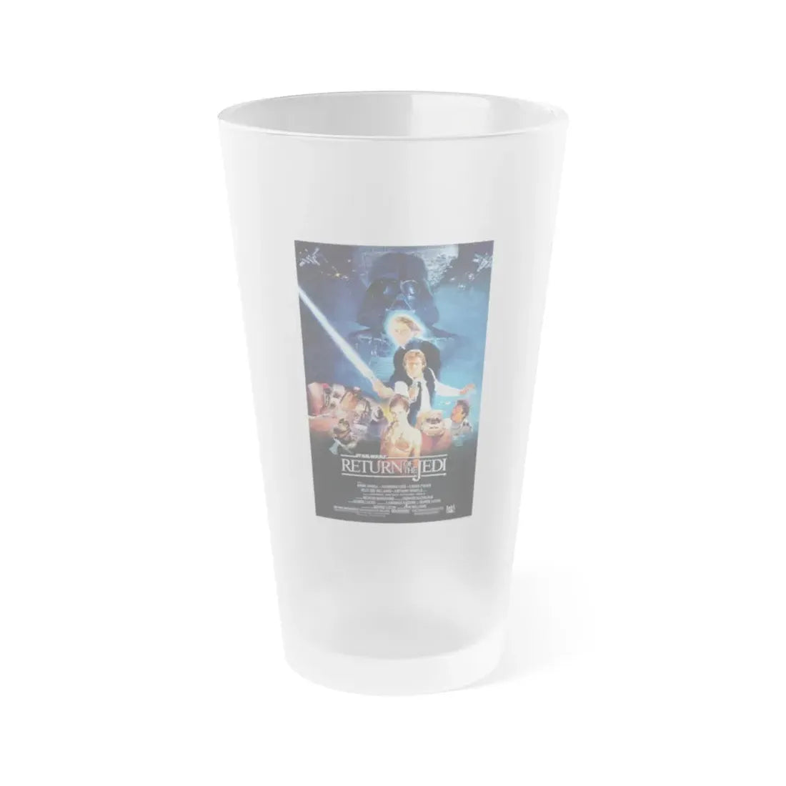 RETURN OF THE JEDI 1983 Movie Poster - Frosted Pint Glass 16oz Default Title - Go Mug Yourself