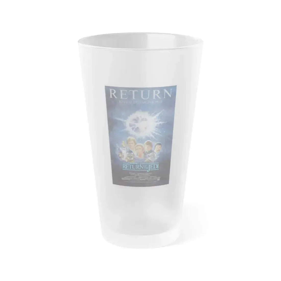 RETURN OF THE JEDI (2) 1983 Movie Poster - Frosted Pint Glass 16oz 16oz Frosted - Go Mug Yourself