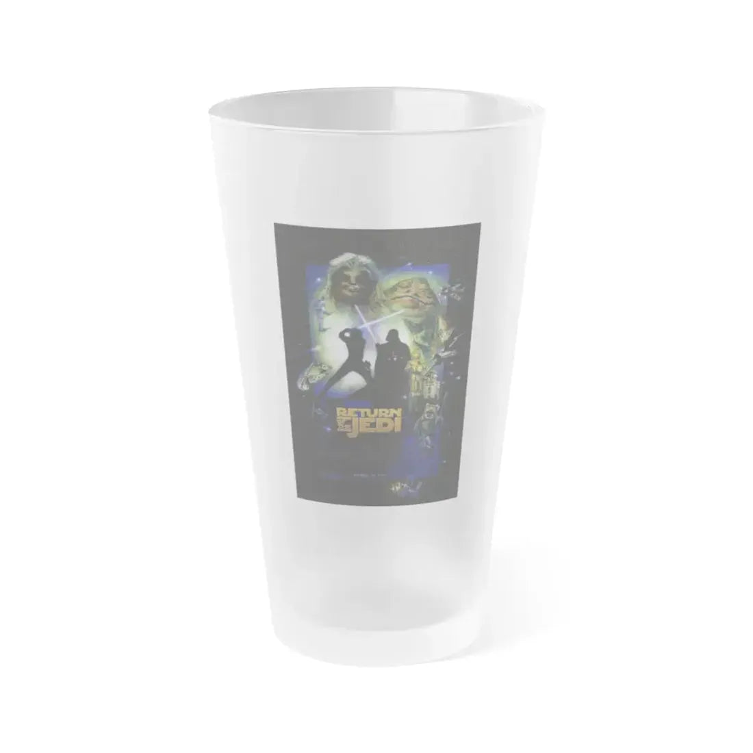 RETURN OF THE JEDI (4) 1983 Movie Poster - Frosted Pint Glass 16oz 16oz Frosted - Go Mug Yourself