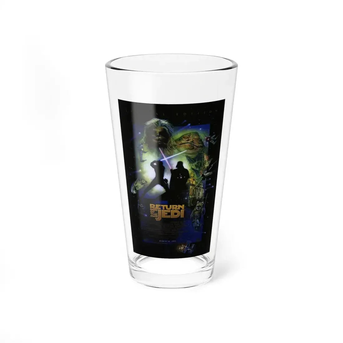 RETURN OF THE JEDI (4) 1983 Movie Poster - Pint Glass 16oz 16oz - Go Mug Yourself