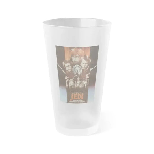 RETURN OF THE JEDI (POLISH 2) 1983 Movie Poster - Frosted Pint Glass 16oz 16oz Frosted - Go Mug Yourself