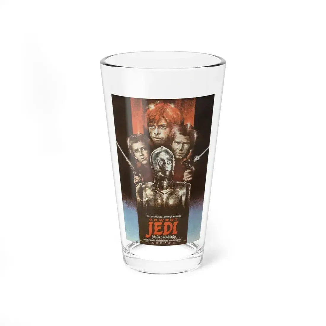 RETURN OF THE JEDI (POLISH 2) 1983 Movie Poster - Pint Glass 16oz 16oz - Go Mug Yourself
