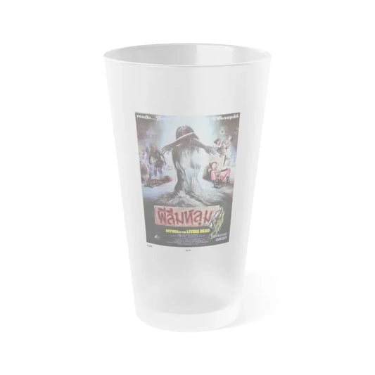 RETURN OF THE LIVING DEAD (THAI) 1985 Movie Poster - Frosted Pint Glass 16oz Default Title - Go Mug Yourself