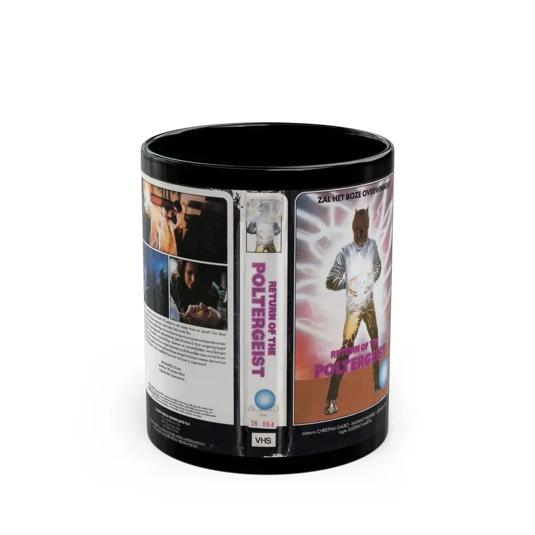 RETURN OF THE POLTERGEIST (VHS COVER) - Black Coffee Mug 11oz - Go Mug Yourself