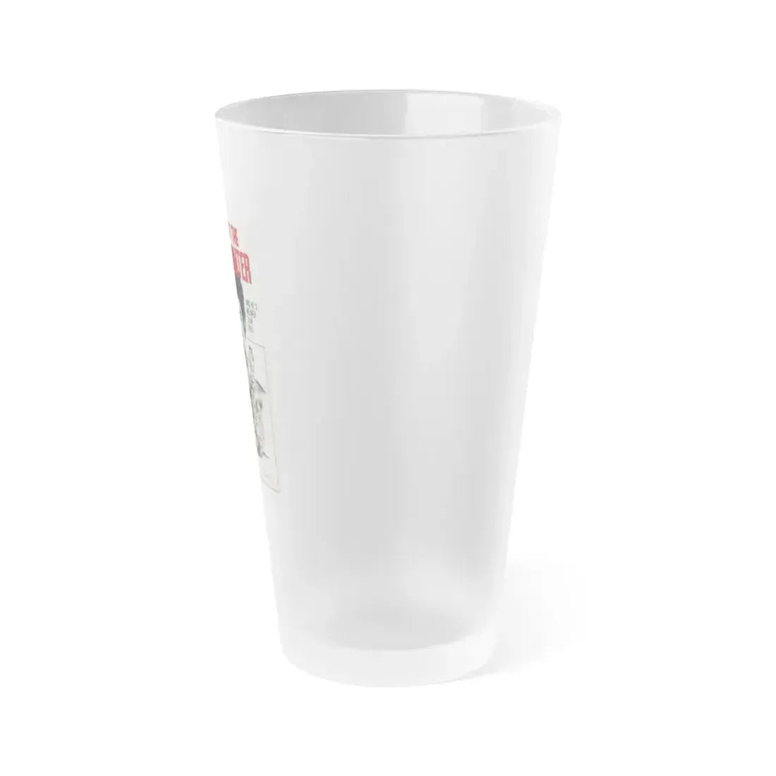 RETURN OF THE STREETFIGHTER 1974 Movie Poster - Frosted Pint Glass 16oz - Go Mug Yourself