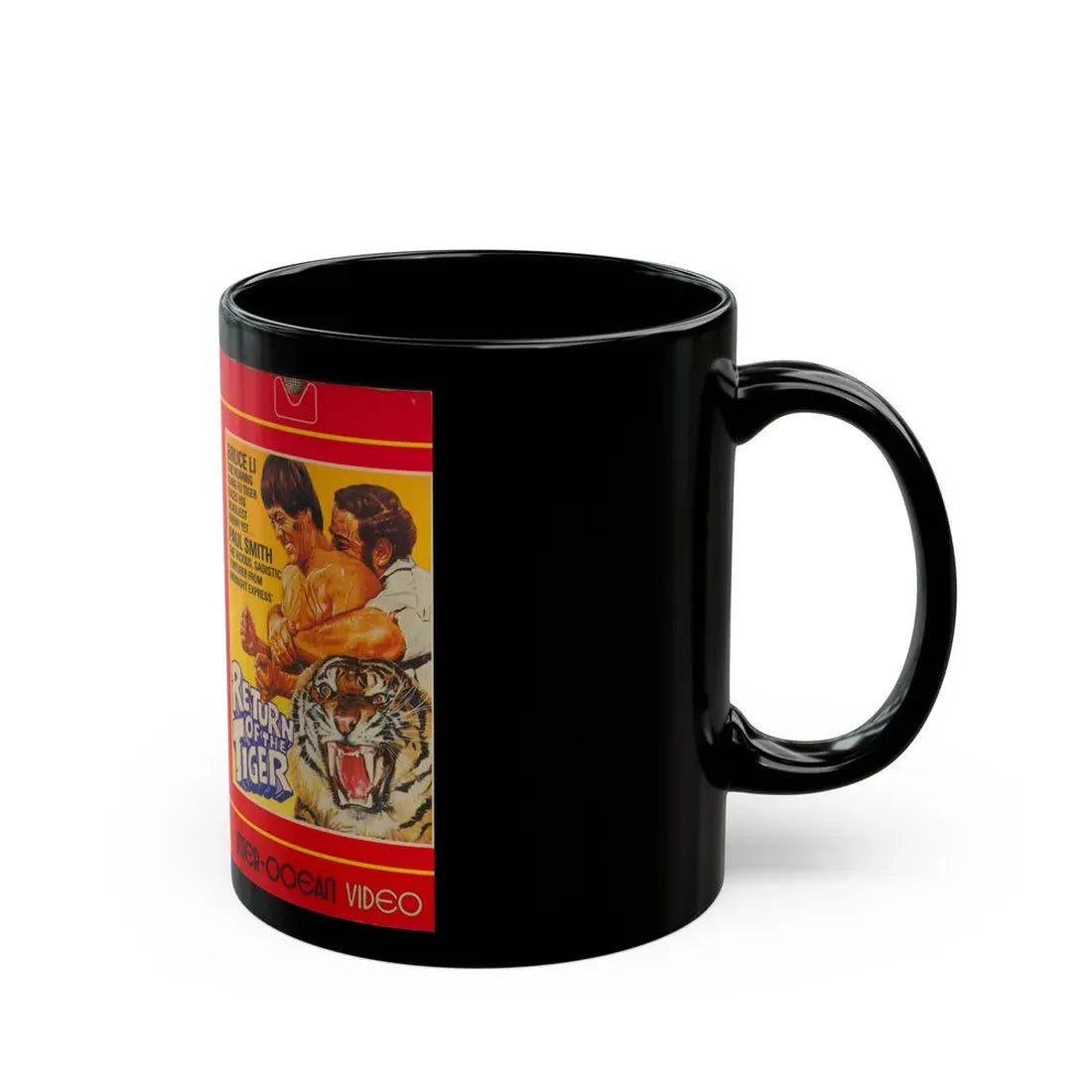 RETURN OF THE TIGER VERSION 2 (VHS COVER) - Black Coffee Mug - Go Mug Yourself